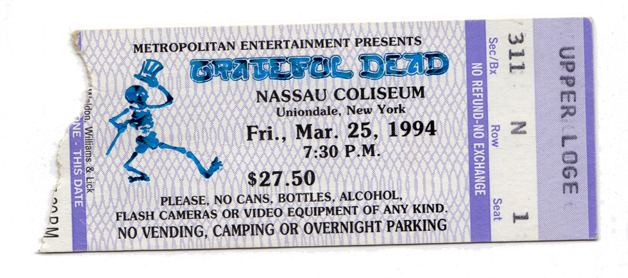 The Grateful Dead, Nassau Coliseum, Uniondale, NY