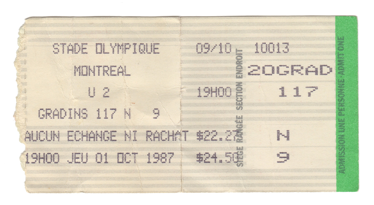 U2, Olympic Stadium, Montreal, QC