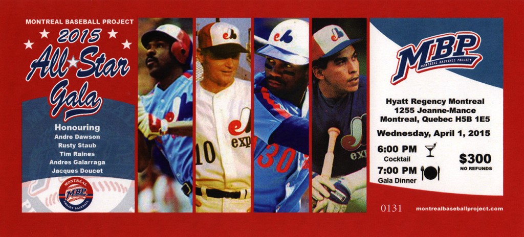 Montreal Baseball Project Gala 2015
