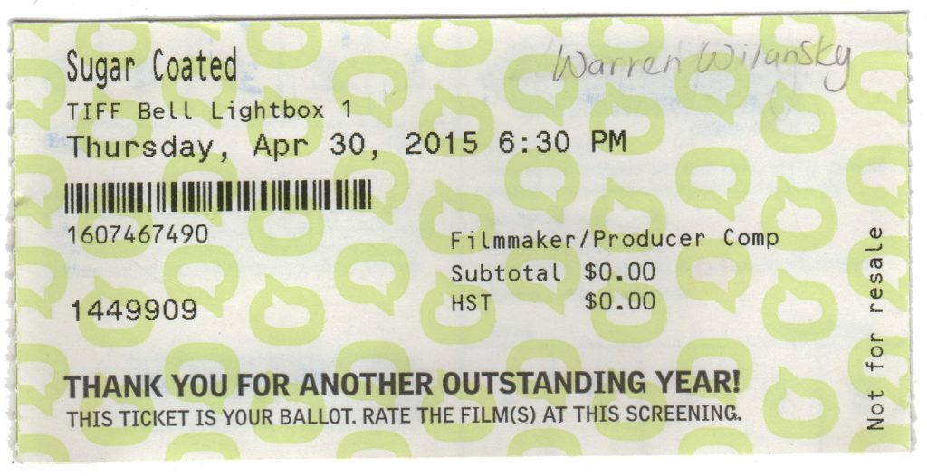 Hot Docs Ticket, April 30, 2015: Sugar Coated