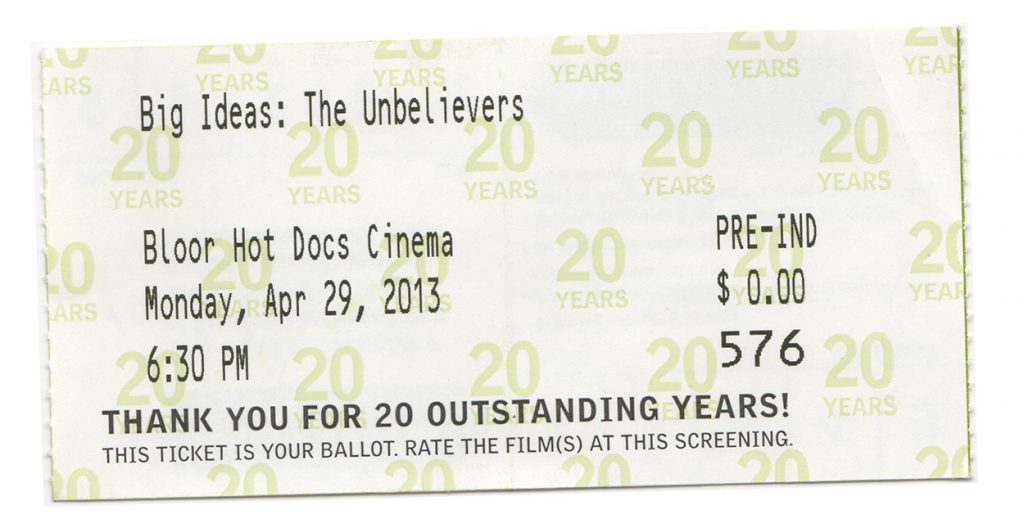 Hot Docs: Big Ideas: The Unbelievers April 29, 2013