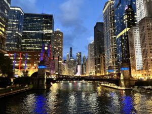 Chicago Riverfront at Night