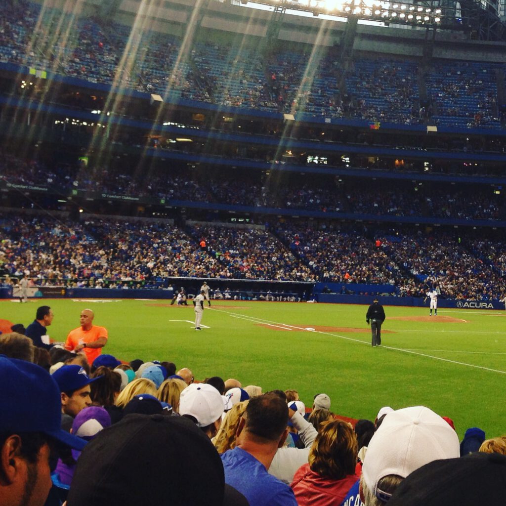 Rogers Center 2015 from the 1st baseline